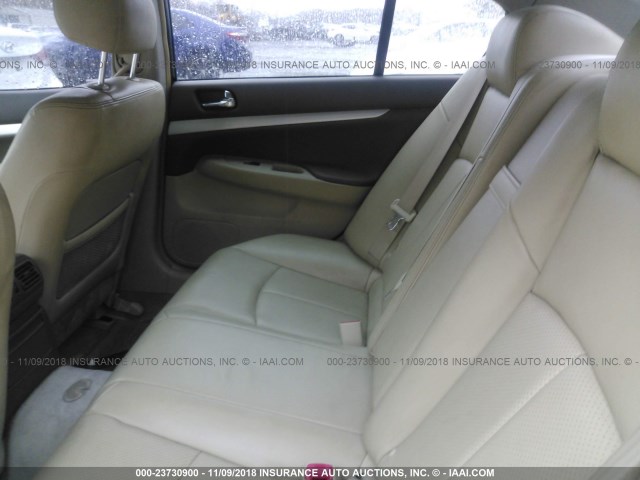 JNKCV61F19M356739 - 2009 INFINITI G37 BLUE photo 8