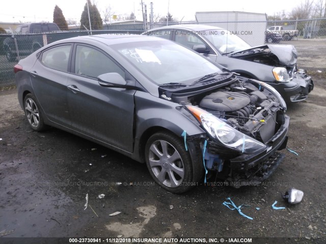 5NPDH4AE4DH443157 - 2013 HYUNDAI ELANTRA GLS/LIMITED GRAY photo 1