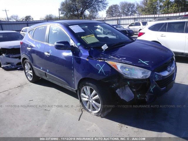 KM8JUCAC6AU021833 - 2010 HYUNDAI TUCSON GLS/LIMITED 蓝色 照片 1