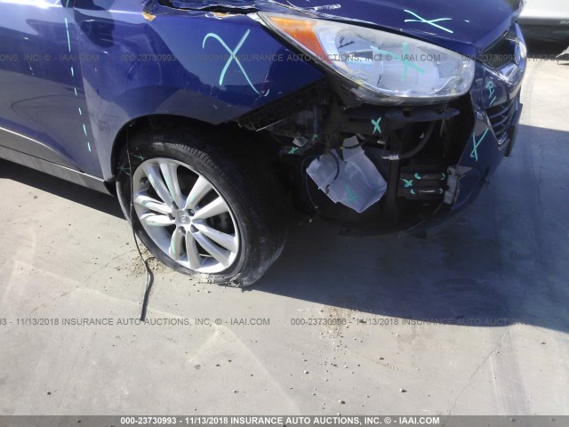 KM8JUCAC6AU021833 - 2010 HYUNDAI TUCSON GLS/LIMITED 蓝色 照片 6