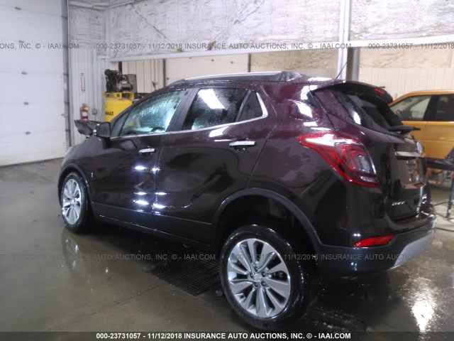 KL4CJESB0HB099791 - 2017 BUICK ENCORE PREFERRED BURGUNDY photo 3