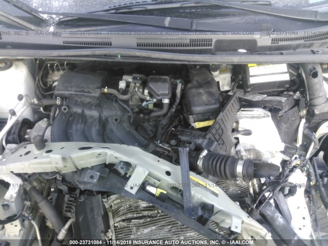 3N1CE2CP1FL404166 - 2015 NISSAN VERSA NOTE S/S PLUS/SV/SL/SR WHITE photo 10