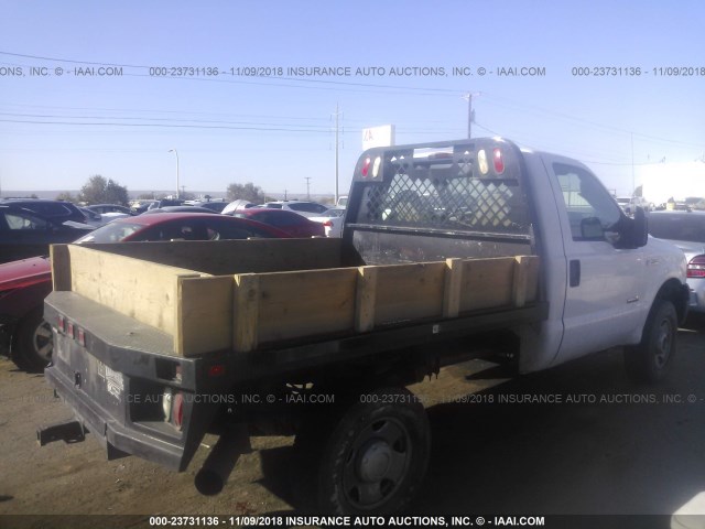 1FTWF31PX6EA87391 - 2006 FORD F350 SRW SUPER DUTY WHITE photo 4