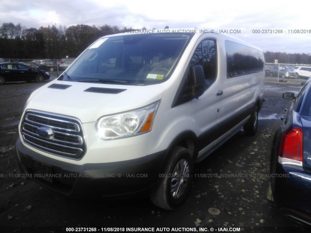 1FBZX2ZM9FKA73308 - 2015 FORD TRANSIT T-350 WHITE photo 2