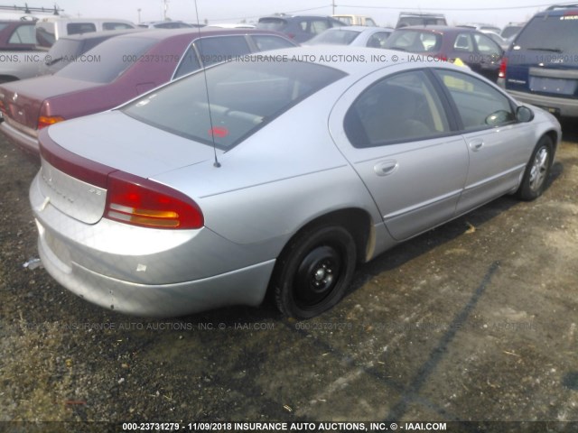 2B3HD46R64H610217 - 2004 DODGE INTREPID SE SILVER photo 4