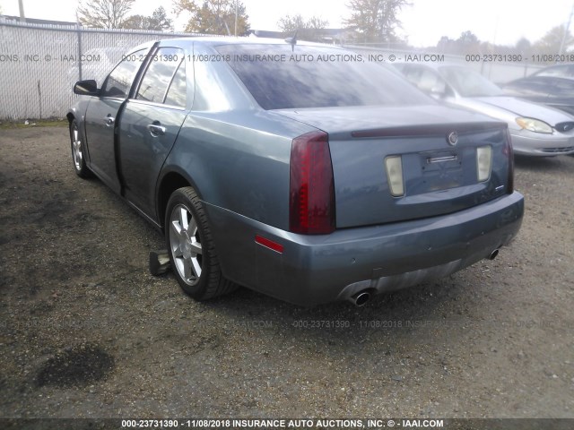 1G6DW677260138687 - 2006 CADILLAC STS BLUE photo 3