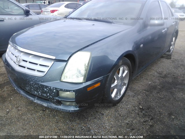 1G6DW677260138687 - 2006 CADILLAC STS BLUE photo 6