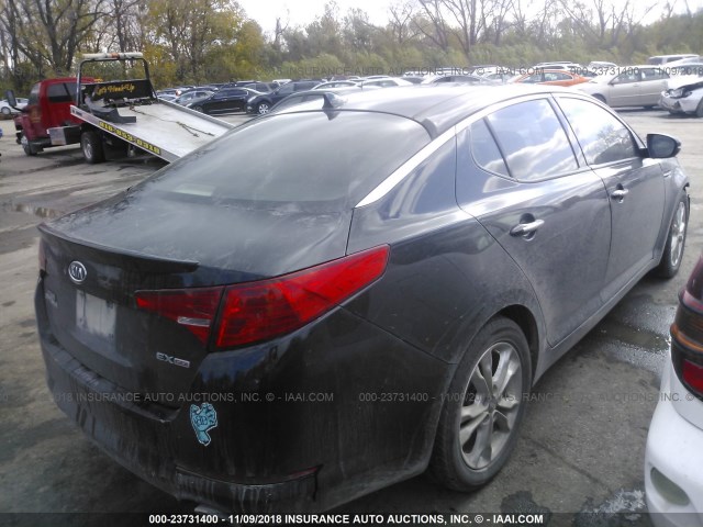 KNAGN4A77B5177568 - 2011 KIA OPTIMA EX/SX BLACK photo 4