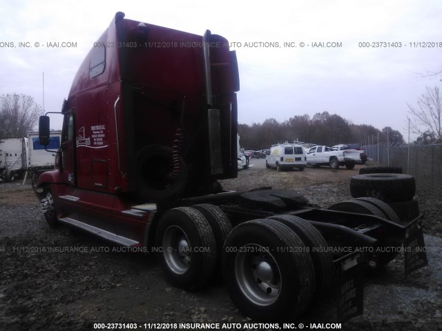 1FUJBBAV67LY53153 - 2007 FREIGHTLINER CONVENTIONAL ST120 RED photo 3