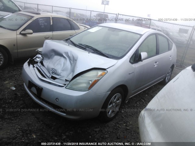 JTDKB20U983300454 - 2008 TOYOTA PRIUS SILVER photo 2