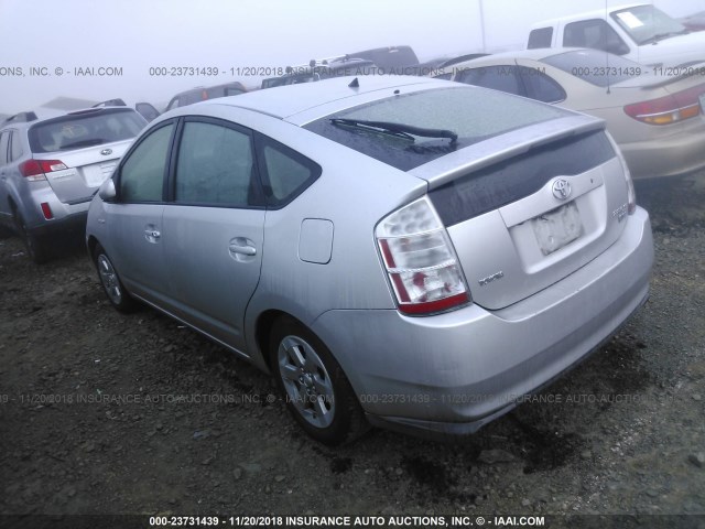 JTDKB20U983300454 - 2008 TOYOTA PRIUS SILVER photo 3