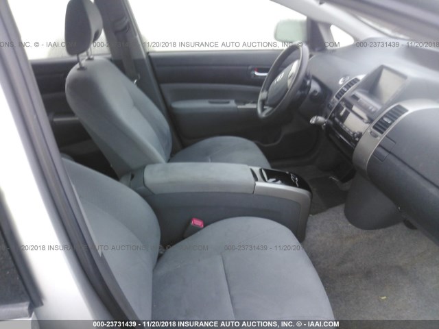 JTDKB20U983300454 - 2008 TOYOTA PRIUS SILVER photo 5