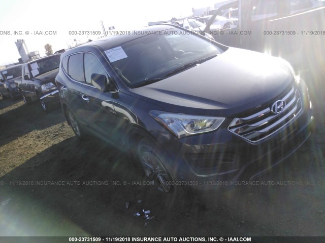 5XYZTDLB7GG374791 - 2016 HYUNDAI SANTA FE SPORT  GRAY photo 1