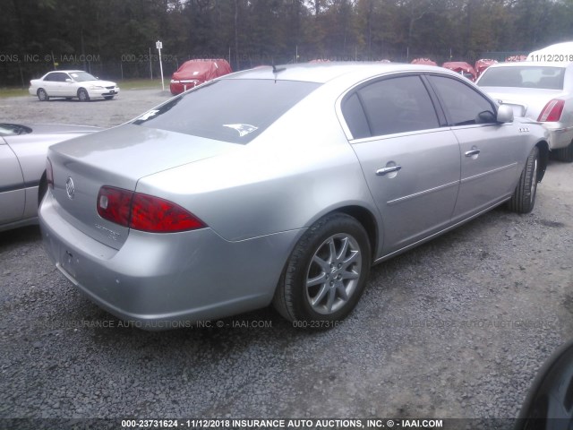 1G4HD57226U195513 - 2006 BUICK LUCERNE CXL SILVER photo 4