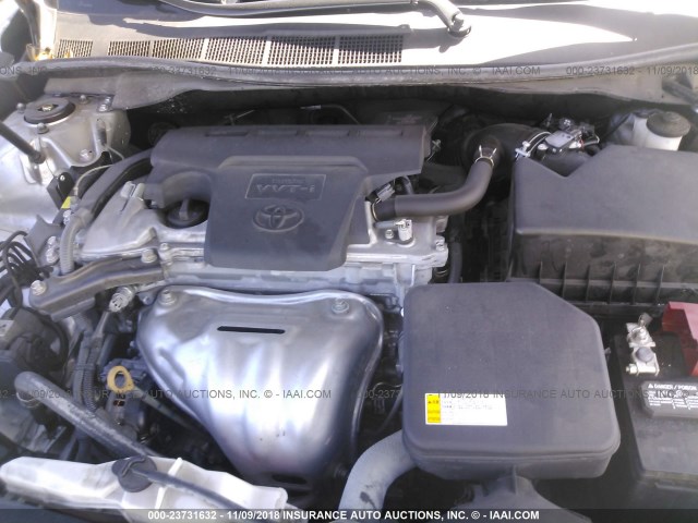 4T1BF1FK0GU599552 - 2016 TOYOTA CAMRY LE/XLE/SE/XSE SILVER photo 10