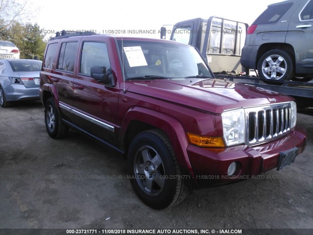 1J4RG4GK1AC113371 - 2010 JEEP COMMANDER SPORT RED photo 1