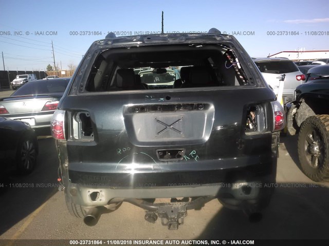 1GKKVTED6BJ328368 - 2011 GMC ACADIA DENALI BLACK photo 6