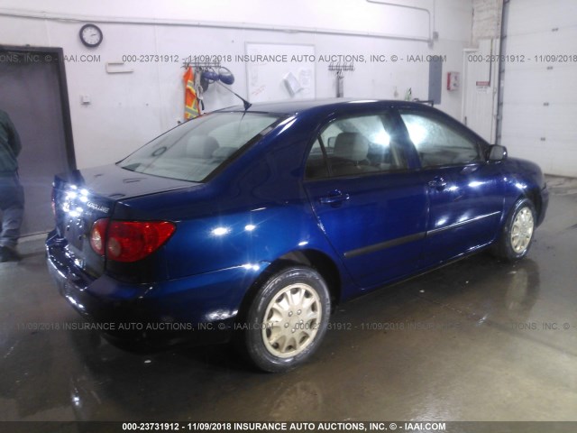 1NXBR32E26Z678688 - 2006 TOYOTA COROLLA CE/LE/S BLUE photo 4