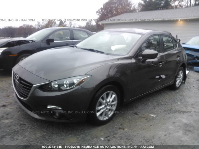 3MZBM1V74FM167960 - 2015 MAZDA 3 TOURING BROWN photo 2