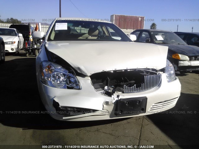 1G4HD57129U141463 - 2009 BUICK LUCERNE CXL WHITE photo 6