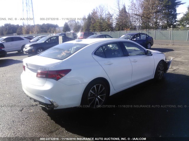 19UUB2F35JA008729 - 2018 ACURA TLX WHITE photo 4