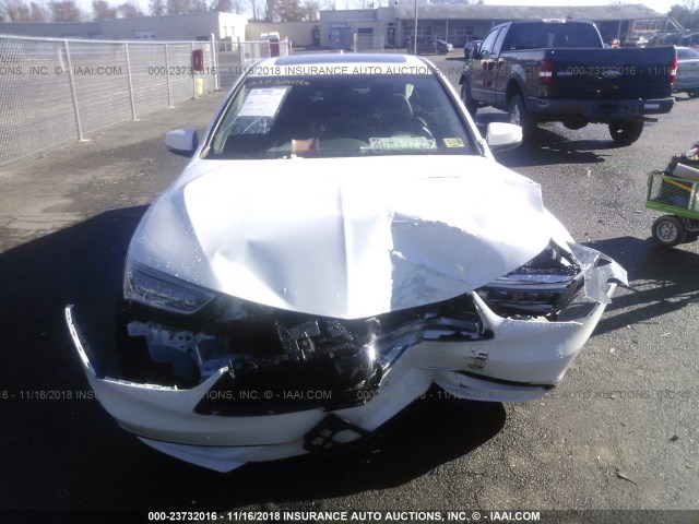 19UUB2F35JA008729 - 2018 ACURA TLX WHITE photo 6