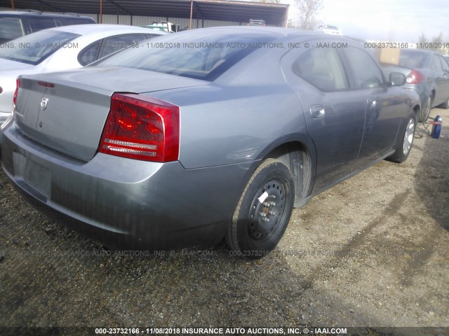 2B3KA43RX7H735809 - 2007 DODGE CHARGER SE/SXT BLUE photo 4