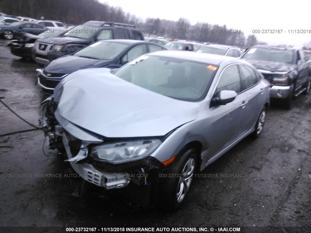 19XFC2F59HE023506 - 2017 HONDA CIVIC LX SILVER photo 2