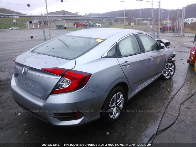 19XFC2F59HE023506 - 2017 HONDA CIVIC LX SILVER photo 4