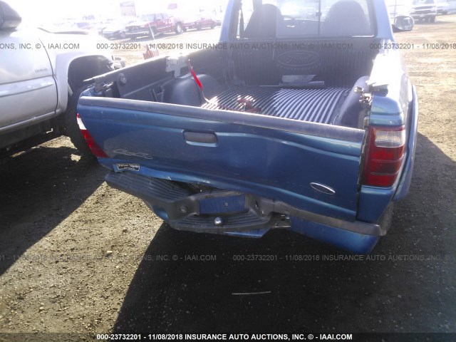 1FTYR11U02PA26057 - 2002 FORD RANGER BLUE photo 6