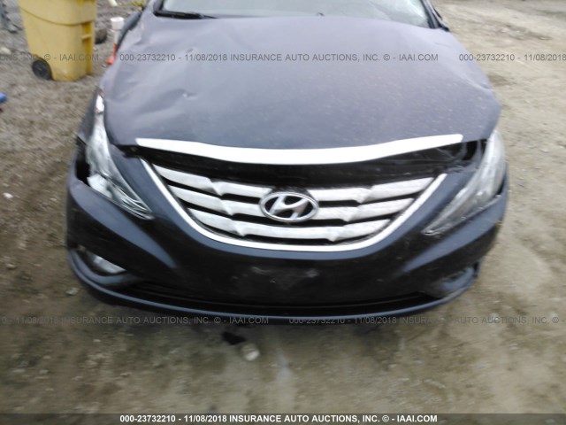 5NPEC4AC2BH124421 - 2011 HYUNDAI SONATA SE/LIMITED BLUE photo 6