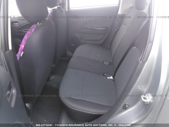 ML32A4HJ3JH008898 - 2018 MITSUBISHI MIRAGE SE GRAY photo 8