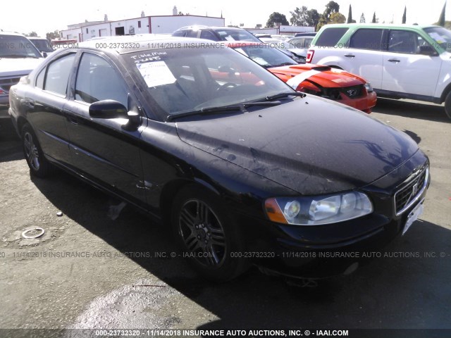 YV1RS592962526895 - 2006 VOLVO S60 2.5T BLACK photo 1