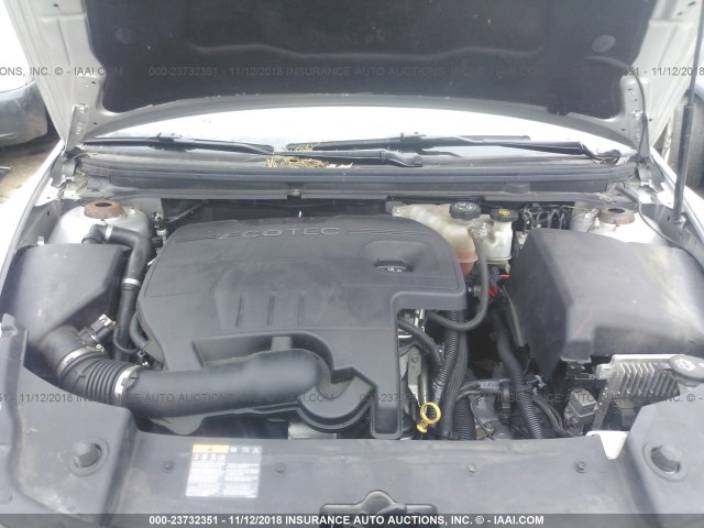 1G1ZA5E15BF137415 - 2011 CHEVROLET MALIBU LS 银色 照片 10