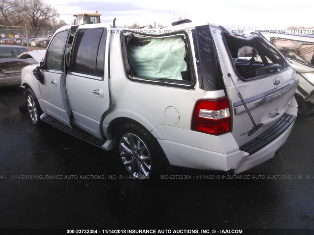 1FMJU2AT2GEF32159 - 2016 FORD EXPEDITION LIMITED WHITE photo 3