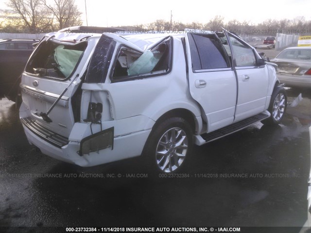 1FMJU2AT2GEF32159 - 2016 FORD EXPEDITION LIMITED WHITE photo 4