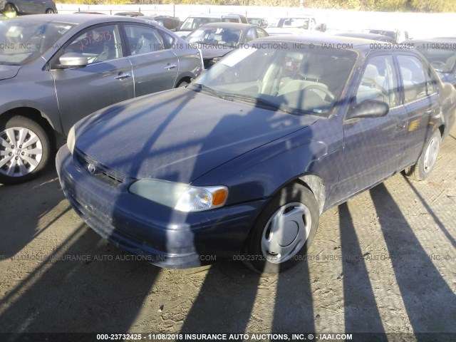 1NXBR12E8YZ397759 - 2000 TOYOTA COROLLA VE/CE/LE BLUE photo 2