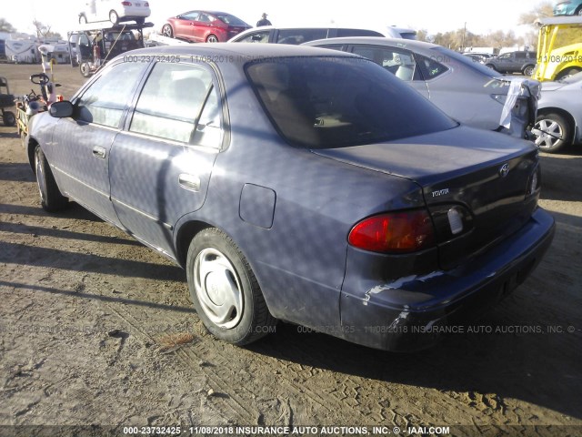 1NXBR12E8YZ397759 - 2000 TOYOTA COROLLA VE/CE/LE BLUE photo 3