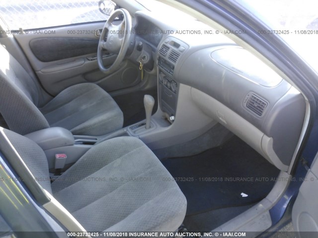 1NXBR12E8YZ397759 - 2000 TOYOTA COROLLA VE/CE/LE BLUE photo 5