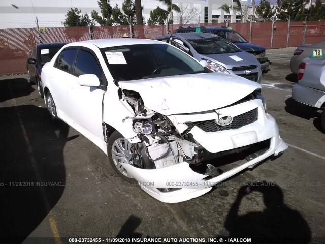 1NXBU40E29Z031722 - 2009 TOYOTA COROLLA S/LE/XLE WHITE photo 1