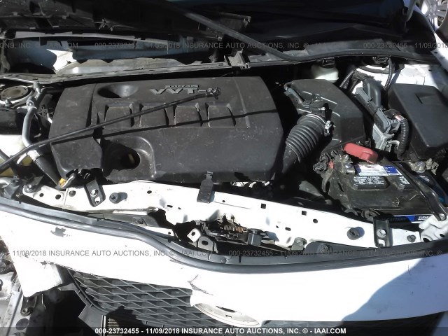 1NXBU40E29Z031722 - 2009 TOYOTA COROLLA S/LE/XLE WHITE photo 10