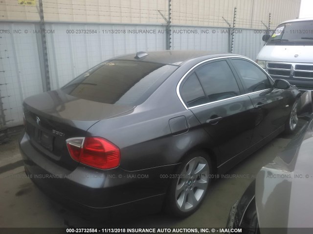 WBAVB33556KR80120 - 2006 BMW 330 I GRAY photo 4