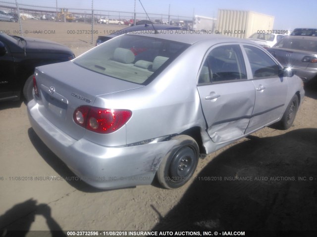 1NXBR32EX5Z565781 - 2005 TOYOTA COROLLA CE/LE/S SILVER photo 4