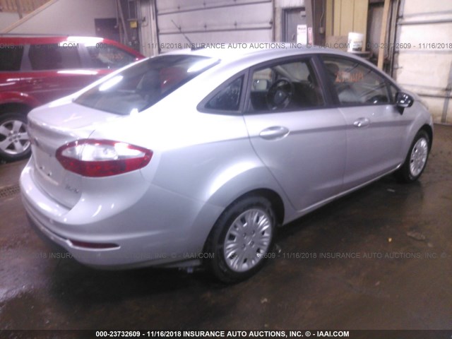 3FADP4AJ1FM107713 - 2015 FORD FIESTA S SILVER photo 4