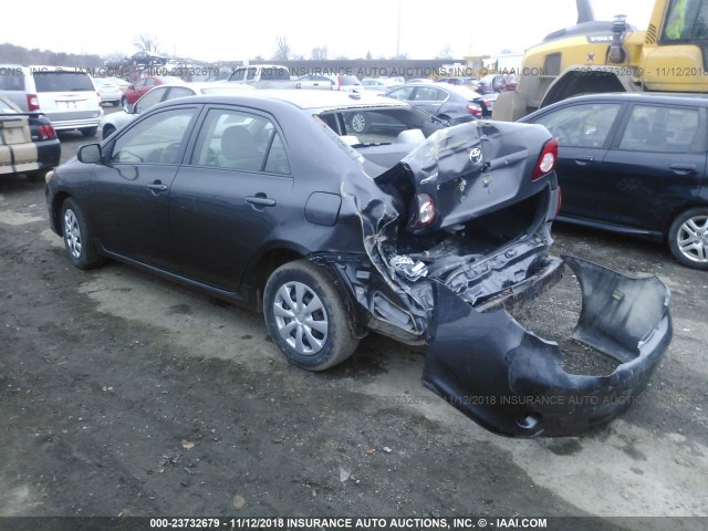 1NXBU4EE4AZ201771 - 2010 TOYOTA COROLLA S/LE/XLE GRAY photo 3