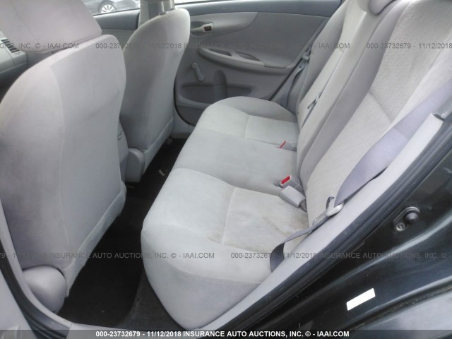 1NXBU4EE4AZ201771 - 2010 TOYOTA COROLLA S/LE/XLE GRAY photo 8