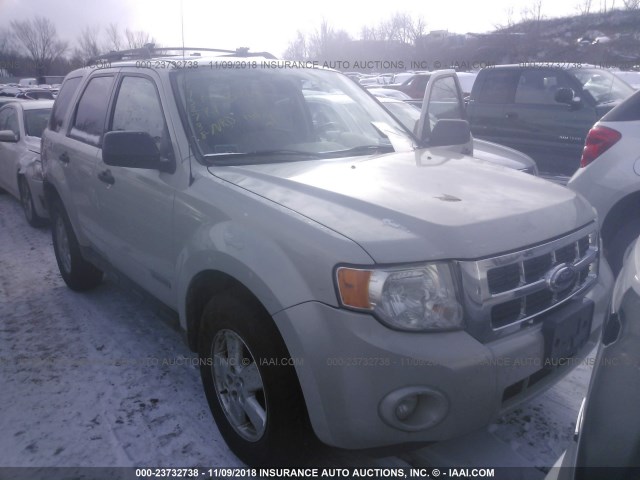 1FMCU03Z48KB40950 - 2008 FORD ESCAPE XLT WHITE photo 1