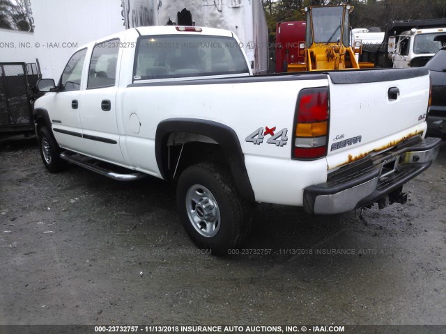 1GTHK23U96F143185 - 2006 GMC SIERRA WHITE photo 3