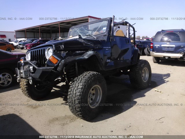 1J4FY19S6WP721382 - 1998 JEEP WRANGLER / TJ SPORT BLACK photo 2