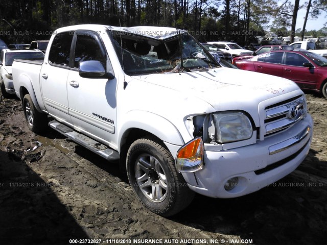 5TBET34106S556695 - 2006 TOYOTA TUNDRA DOUBLE CAB SR5 WHITE photo 1